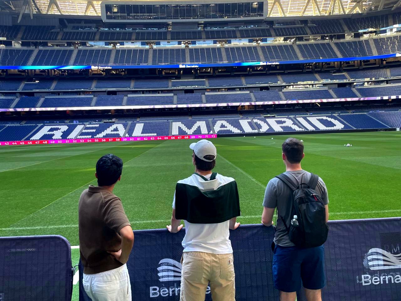 Im Stadion Santiago Bernabéu in Madrid